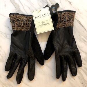 NWT Ralph Lauren Leather Gloves